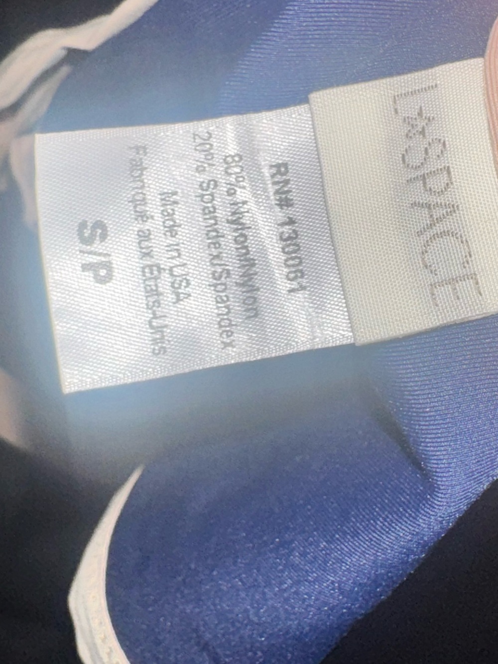 L*SPACE Navy and Beige Trim Two-Piece Bikini - Picture 7 of 7